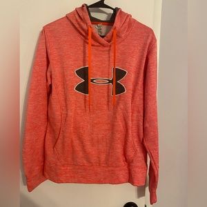 Neon Pink Orange Under
Armour Hoodie size Medium